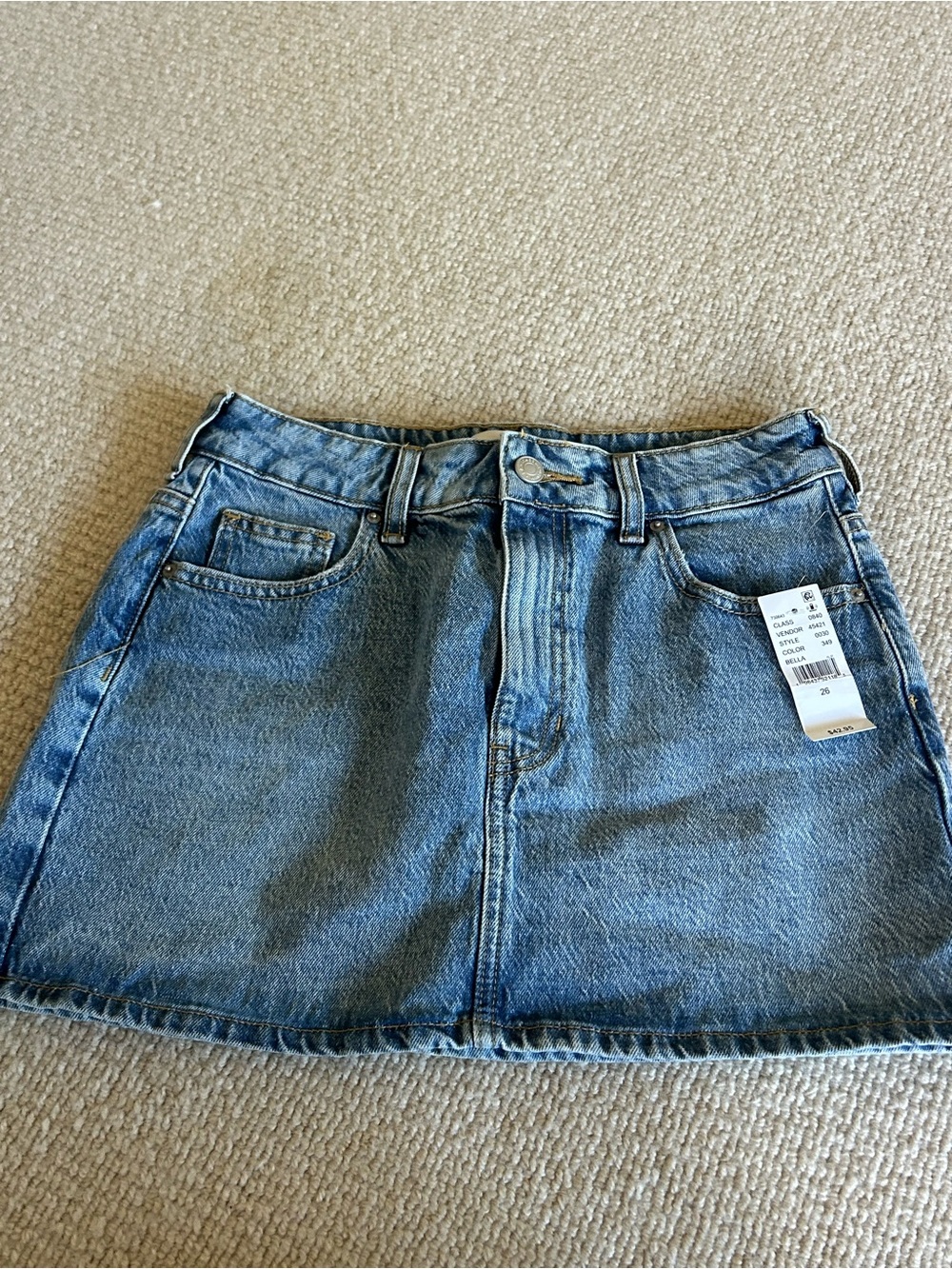 PacSun Light Blue Denim Mini Skirt